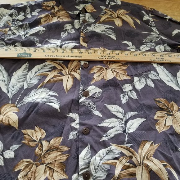 High Surf Mens Medium Multi-Colored Short Sleeve Button Up Hawaiian Floral Shirt - Picture 5 of 8
